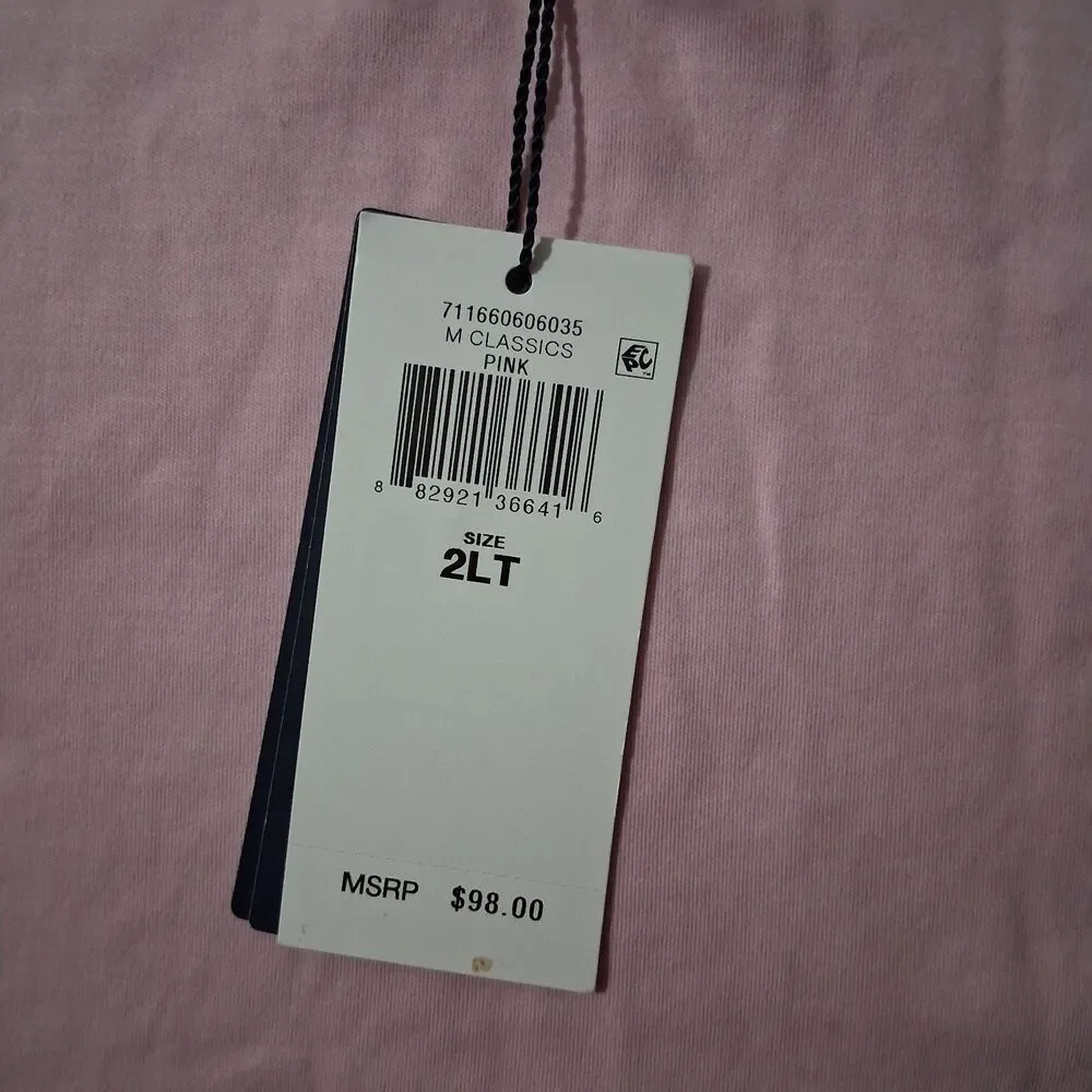 Ralph Lauren Men's 2XLT Polo Shirt Solid Pink NEW WITH TAGS Short Sleeve